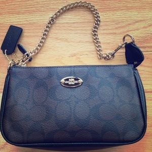 Small Coach Clutch Bag with Chain